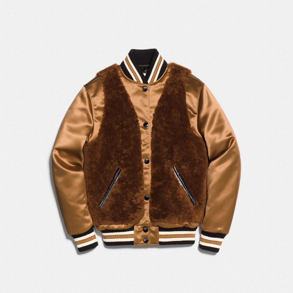 Coach rexy outlet varsity jacket