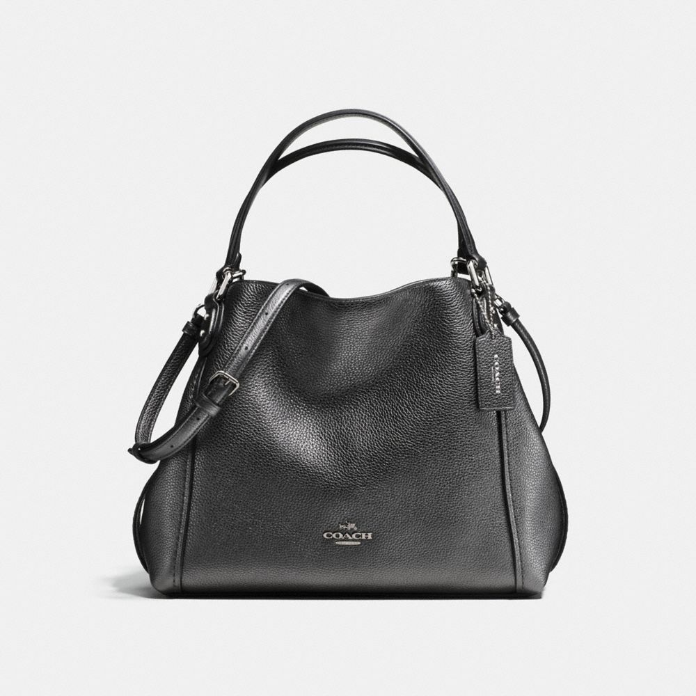 Coach edie 28 store leather shoulder bag