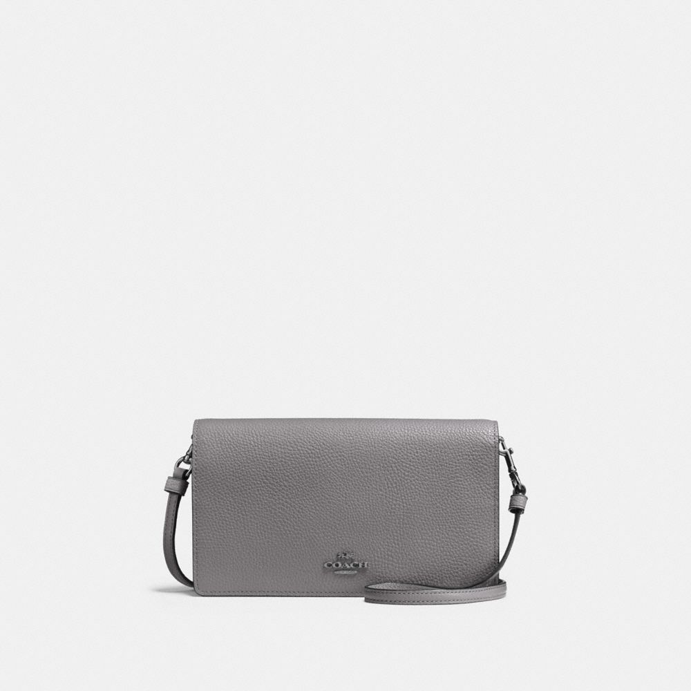 Hayden foldover crossbody clutch with rivets online