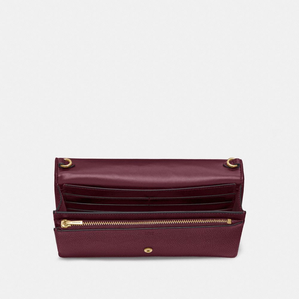 COACH®,Hayden Foldover Crossbody Clutch,,Inside View,Top View