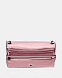 COACH®,HAYDEN FOLDOVER CROSSBODY CLUTCH,Pebbled Leather,Mini,Pewter/Aurora,Inside View,Top View