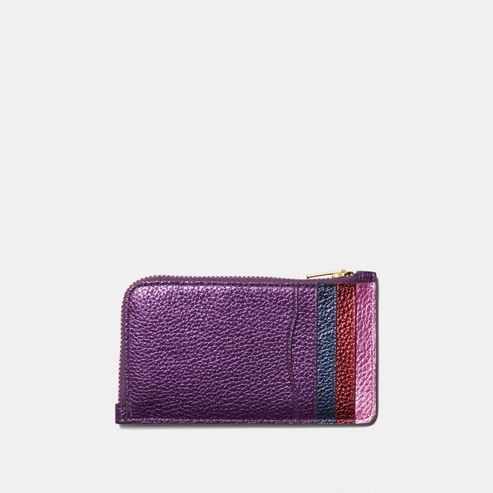 Small L Zip Card Case In Colorblock