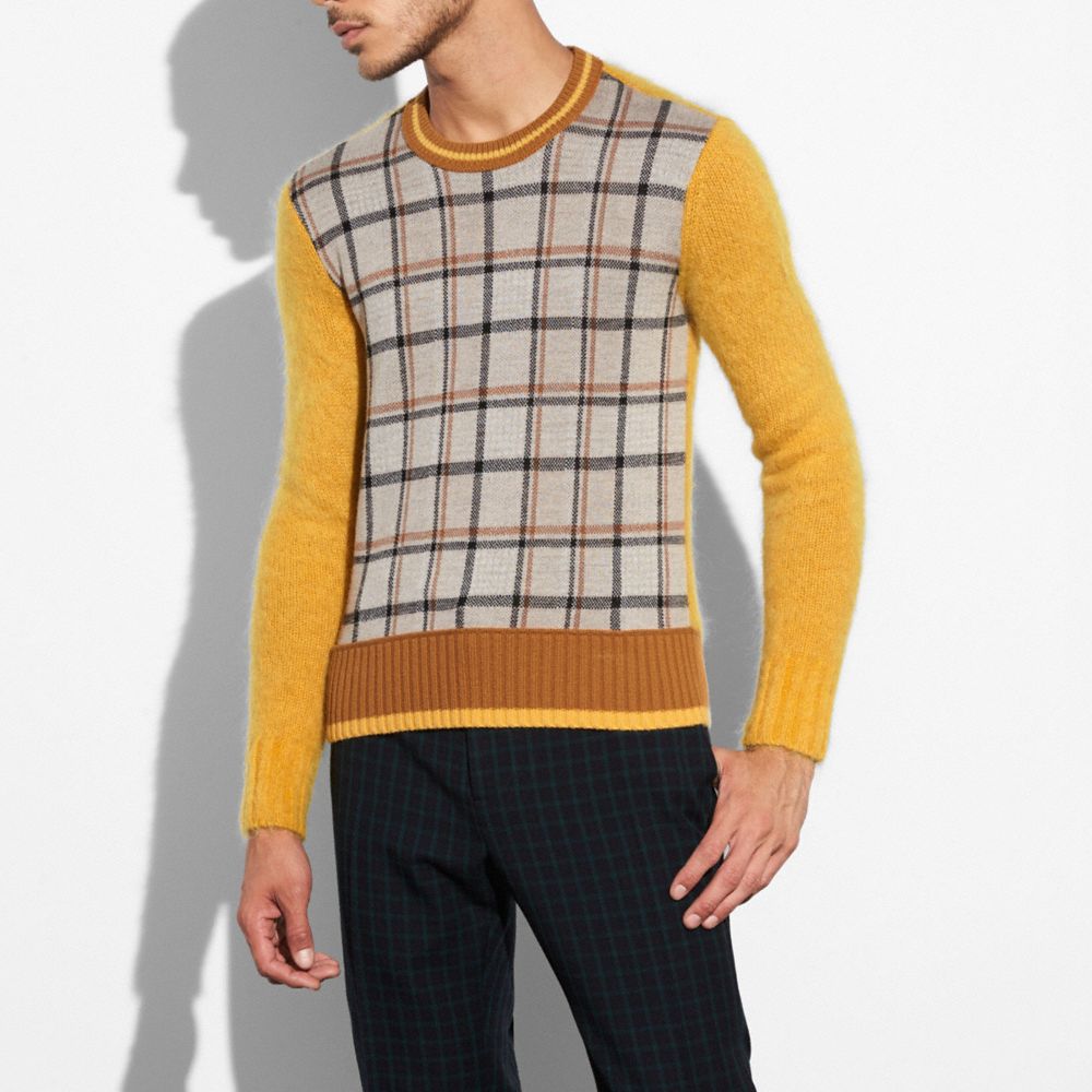 Plaid Crewneck