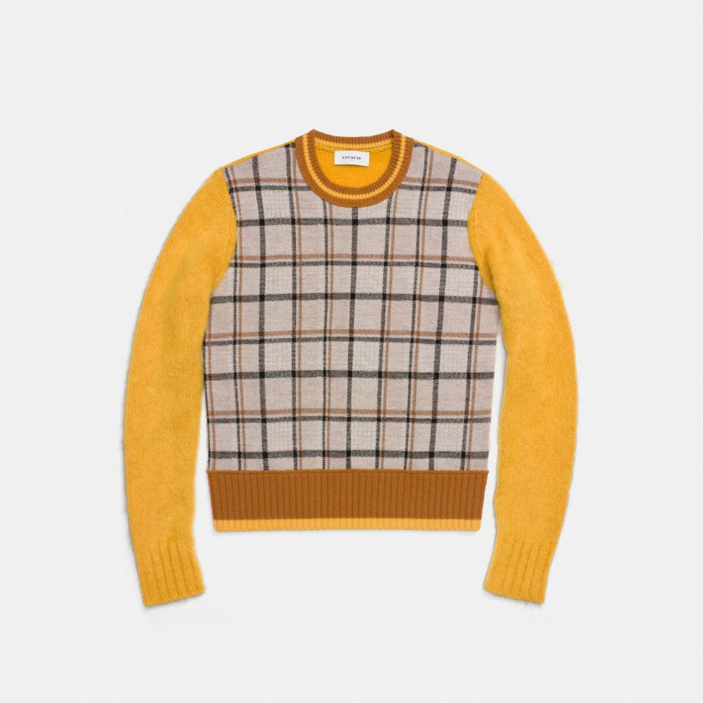 Plaid Crewneck