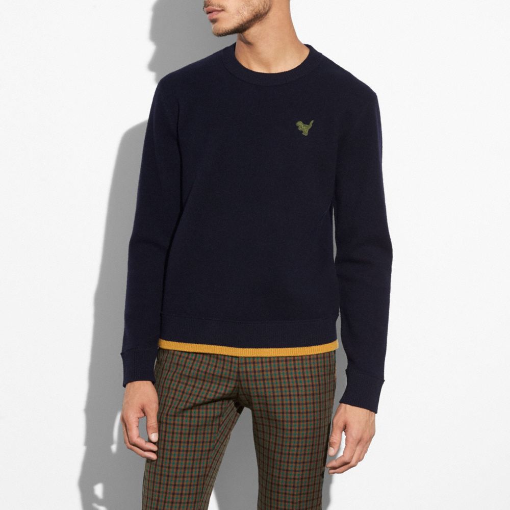 Felted Rexy Patch Sweater