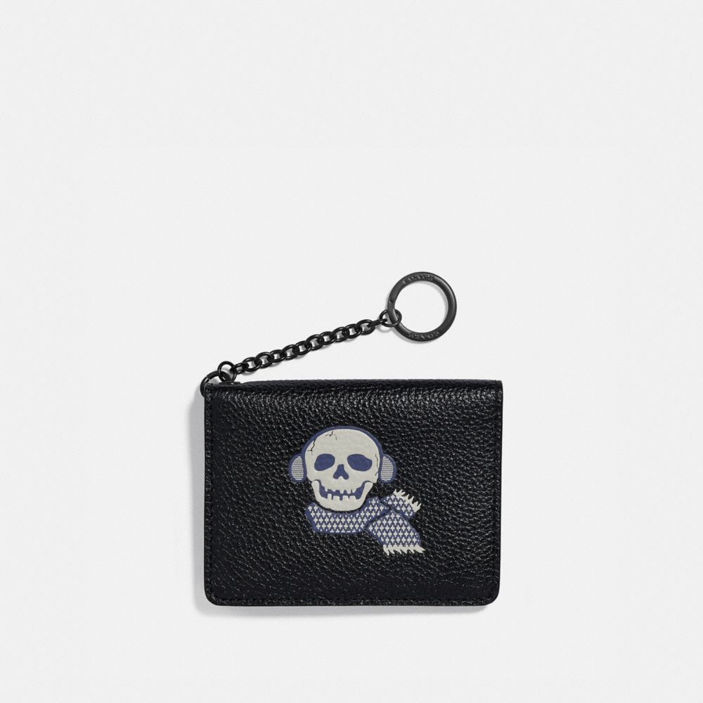 Key Ring Card Case With Bonesy