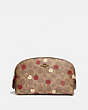Cosmetic Case 17 In Signature Canvas With Scattered Apple Print