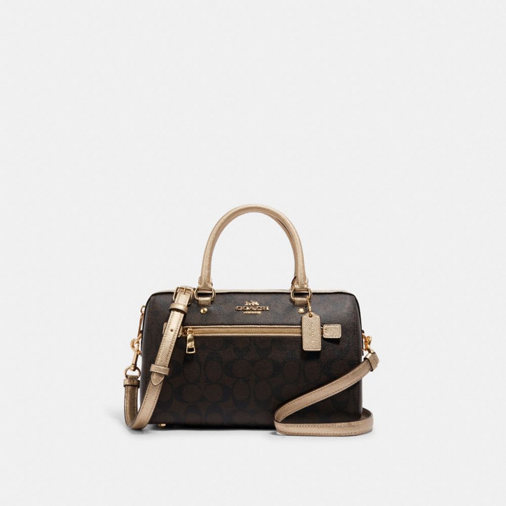 COACH® Outlet | Rowan Satchel Bag In Signature Canvas