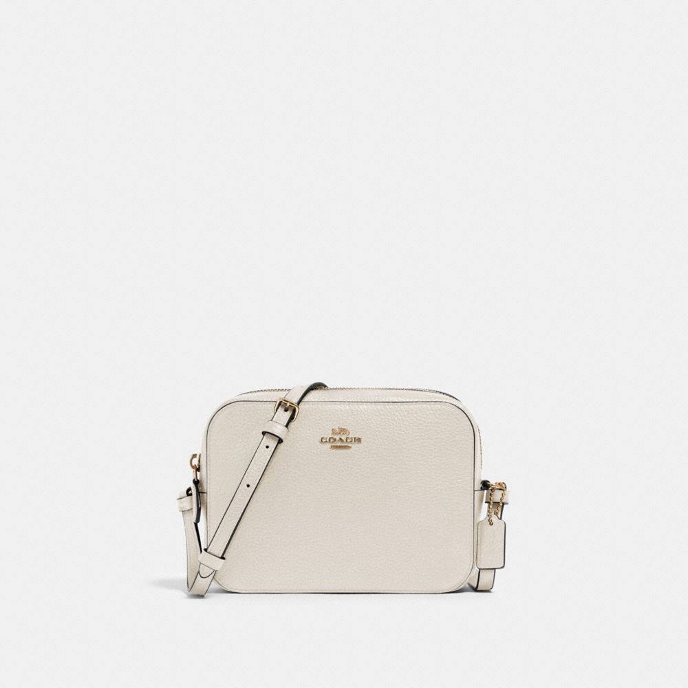 COACH®,MINI CAMERA BAG,Mini,Gold/Chalk,Front View