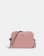 COACH®,MINI CAMERA BAG,Pebbled Leather,Mini,Gold/Shell Pink,Front View
