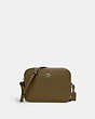 COACH®,MINI CAMERA BAG,Pebbled Leather,Mini,Gunmetal/Kelp,Front View
