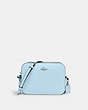 COACH®,MINI CAMERA BAG,Pebbled Leather,Mini,Silver/Waterfall,Front View