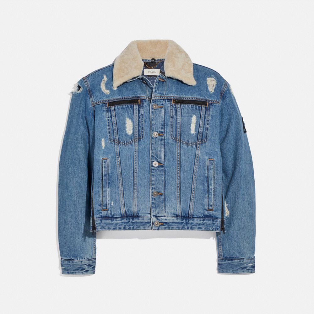 Michael b jordan denim jacket sale