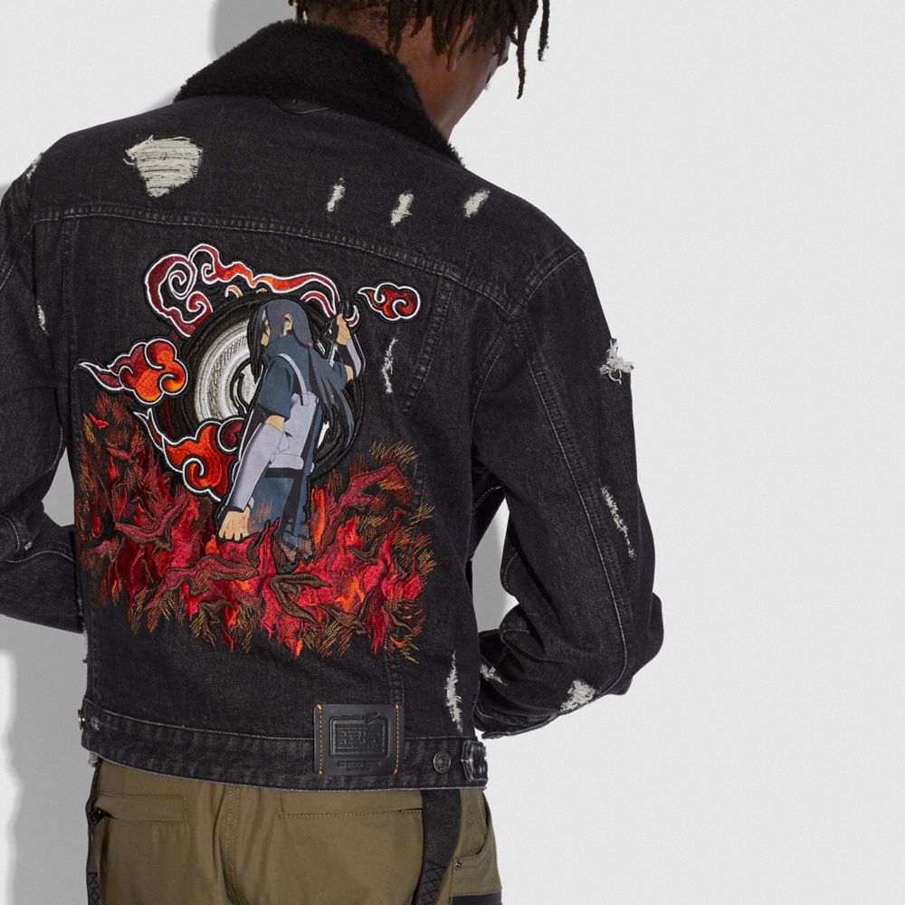 Uchiha denim outlet jacket