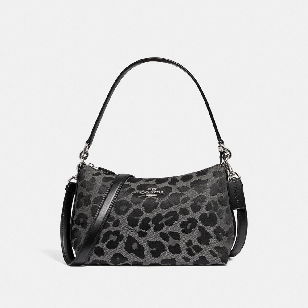 Grey leopard shop print bag