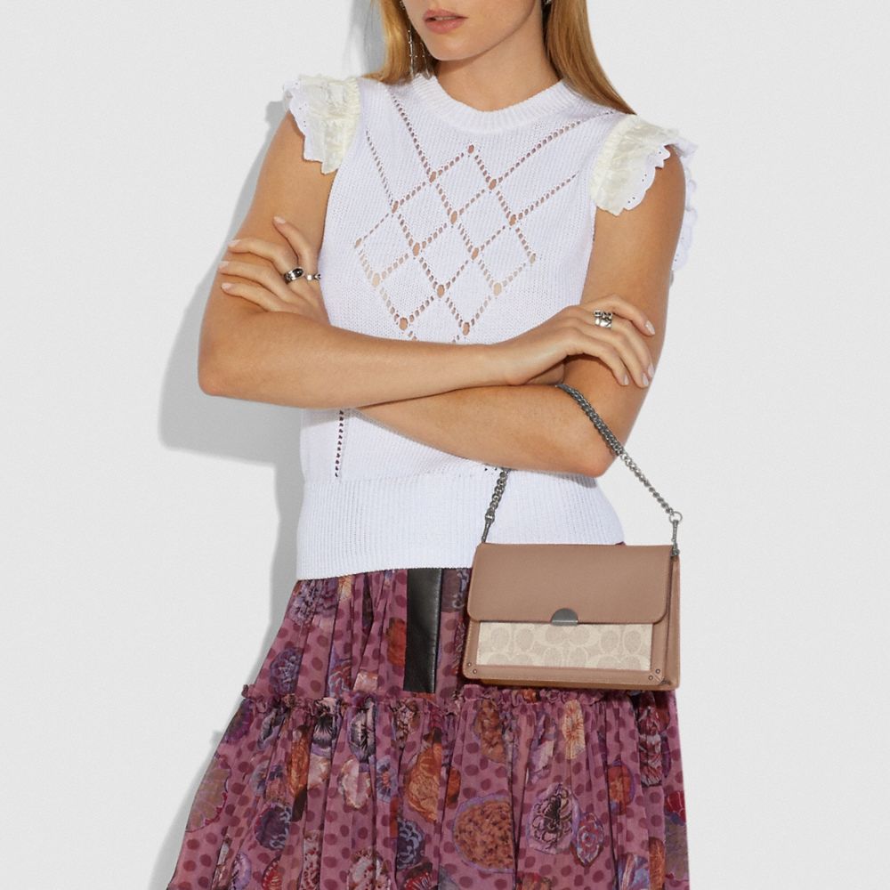 COACH®,Dreamer Convertible Crossbody In Colorblock Signature Canvas,,Detail View