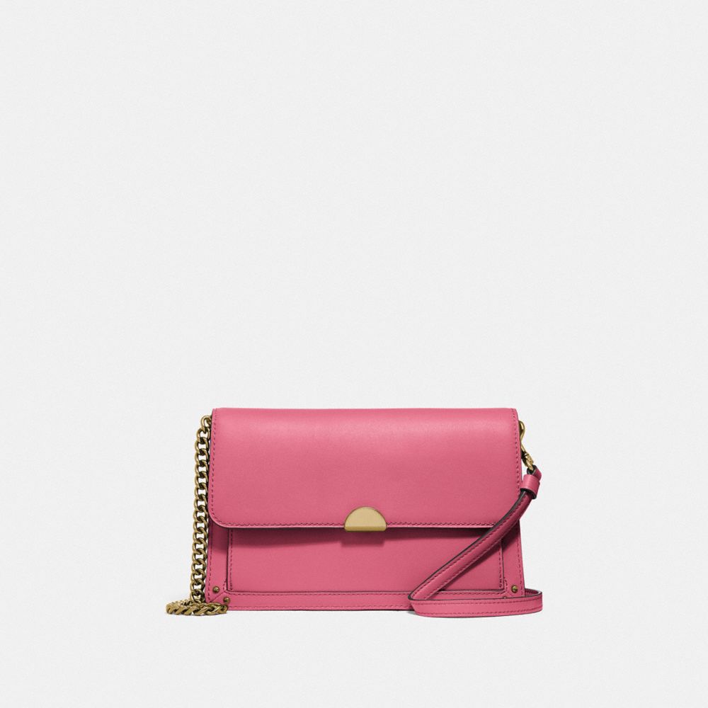 COACH®,DREAMER CONVERTIBLE CROSSBODY,Mini,Brass/Orchid,Front View
