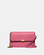 COACH®,DREAMER CONVERTIBLE CROSSBODY,Leather,Mini,Brass/Orchid,Front View