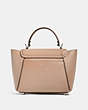 COACH®,COURIER CARRYALL 23,Leather,Medium,Light Antique Nickel/Taupe,Back View