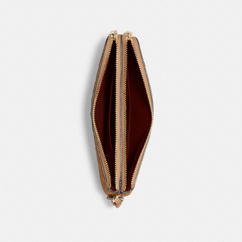 Double Zip Wallet In Signature Leather