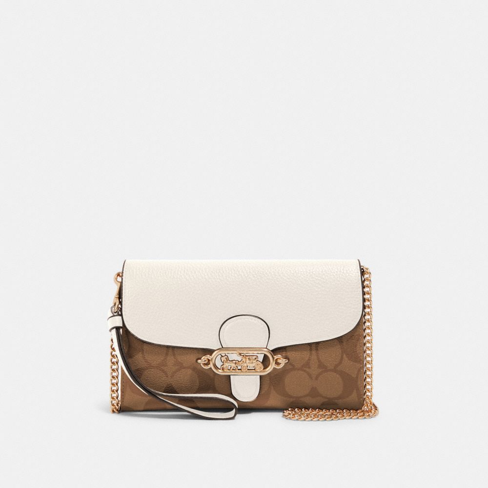 Jade Chain Crossbody In Signature Canvas