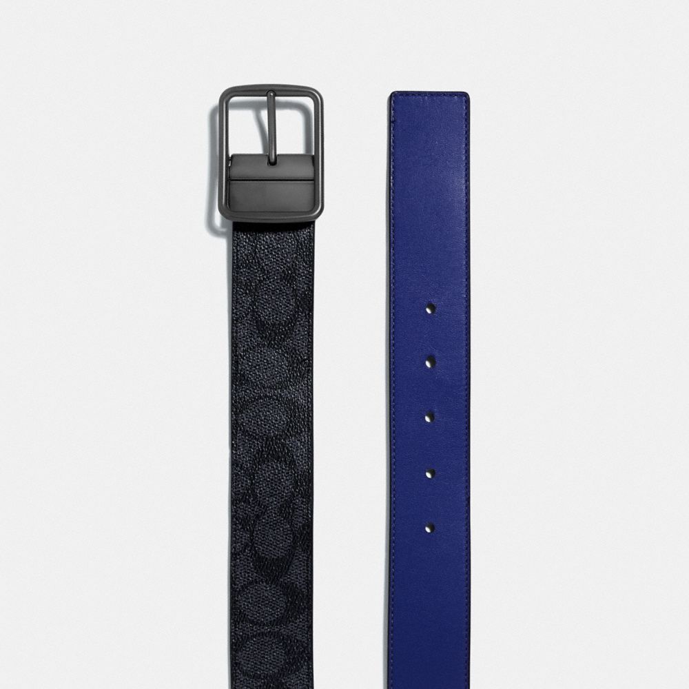 Harness Buckle Cut To Size Reversible Belt With Coach Patch, 38 Mm