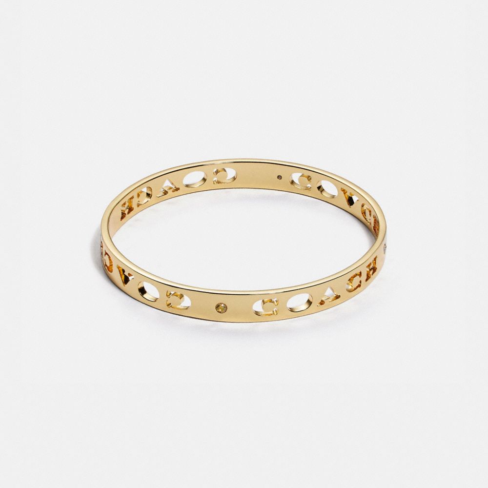 Pierced Coach Bangle