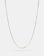 COACH®,COLLECTIBLE CHAIN NECKLACE,sterlingsilver,Gold,Front View