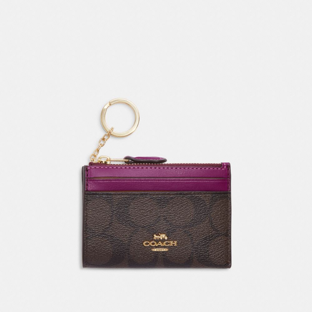 COACH® Outlet | Mini Skinny Id Case In Signature Canvas