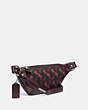 COACH®,RIVINGTON BELT BAG 7 WITH HORSE AND CARRIAGE PRINT,pvc,Small,LH/Black Red,Angle View
