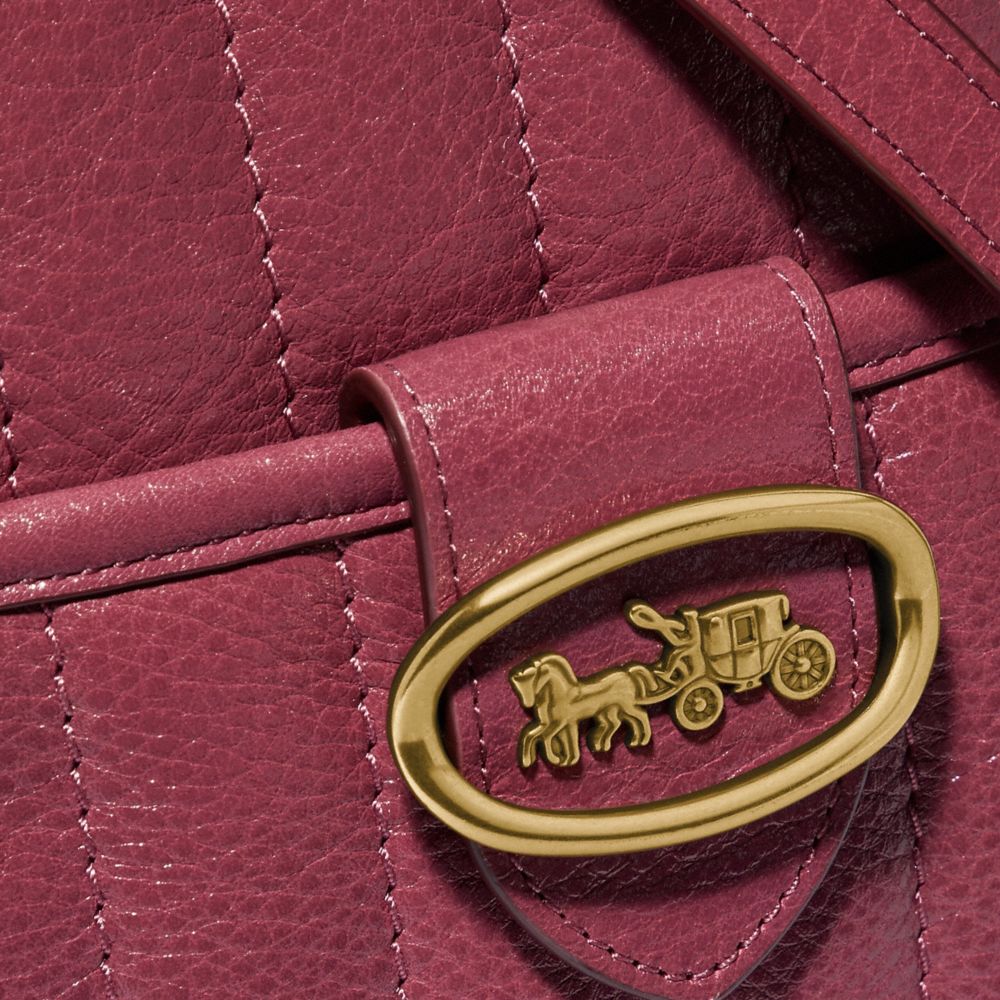 Coach red discount quilted camera bag