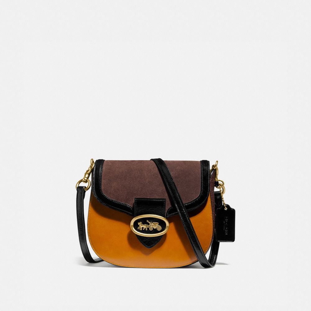 COACH Kat Saddle Bag 20 In Colorblock