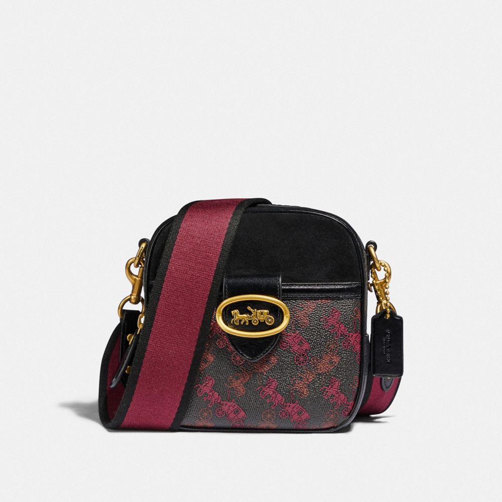 COACH Kat Camera Bag With Horse And Carriage Print