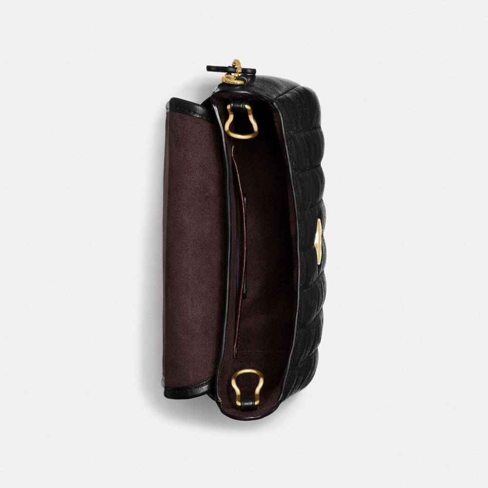 COACH®,Kat Saddle Bag 20 With Quilting,,Inside View,Top View