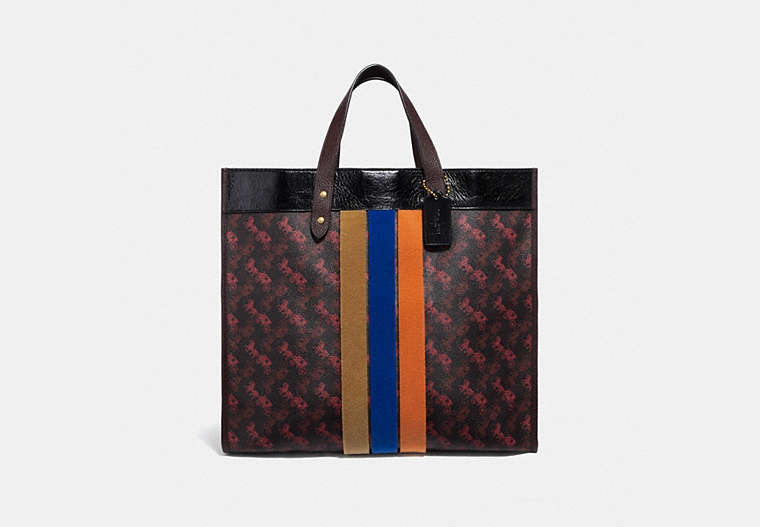 Field Tote 40 With Horse And Carriage Print And Varsity Stripe