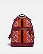 Lunar New Year Barrow Backpack With Horse And Carriage Print And Varsity Stripe