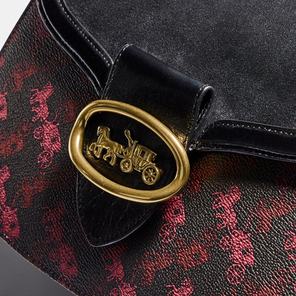 Coach kat crossbody with online horse and carriage print