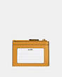 COACH®,MINI SKINNY ID CASE,Leather,Mini,Gold/Mustard Yellow,Back View