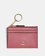 COACH®,MINI SKINNY ID CASE,Leather,Mini,Gold/Rose,Front View