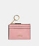 COACH®,MINI SKINNY ID CASE,Leather,Gold/Light Blush,Front View