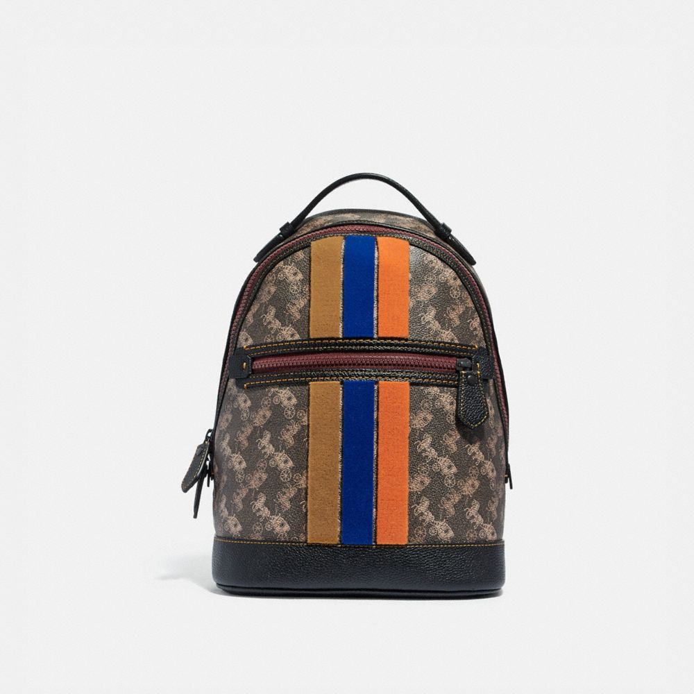 Barrow Backpack With Horse And Carriage Print And Varsity Stripe