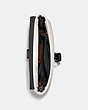 COACH®,PACER BELT BAG CROSSBODY WITH COACH PATCH,Leather,Small,Black Copper/Chalk,Inside View,Top View