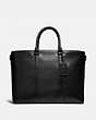 COACH®,METROPOLITAN WEEKENDER TOTE,Smooth Leather,X-Large,Black Copper/Black,Front View