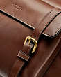 COACH®,BLEECKER MESSENGER,Leather,Brass/Saddle,Closer View
