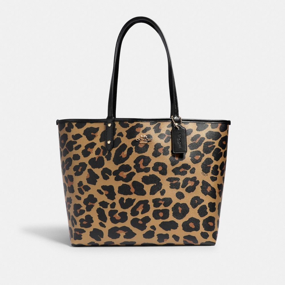 Coach cheetah 2024 print tote