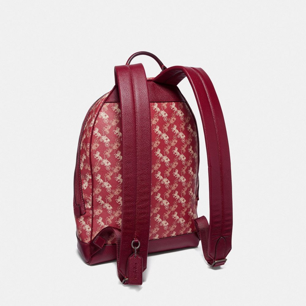 COACH® | Barrow Backpack With Horse And Carriage Print