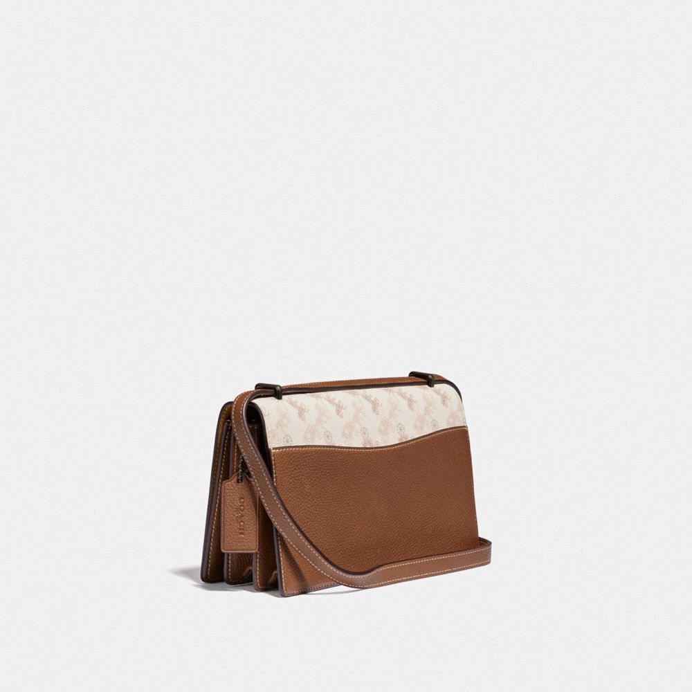 COACH®,Camille Crossbody With Horse And Carriage Print And Archive Patch,,Angle View