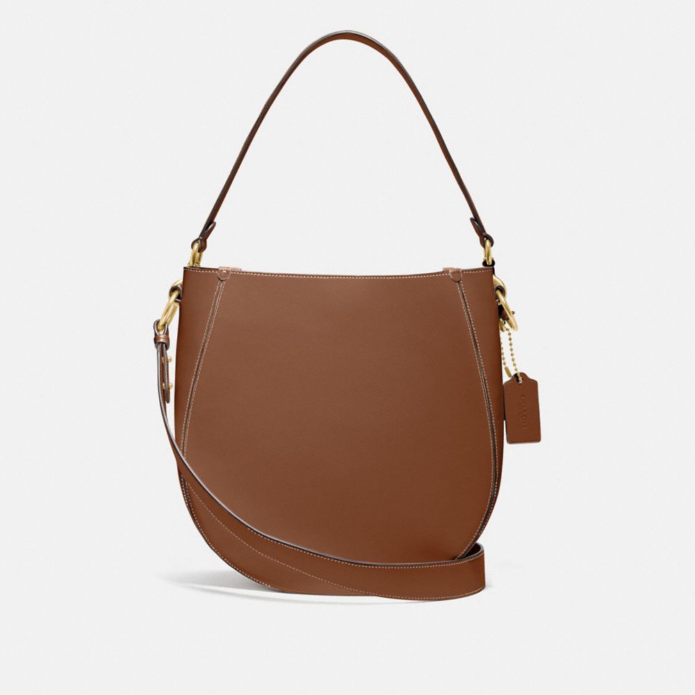 COACH レザー ボディバッグ ブラウン Coach 9139 Vintage Milk Chocolate Brown Leather Bellini Small