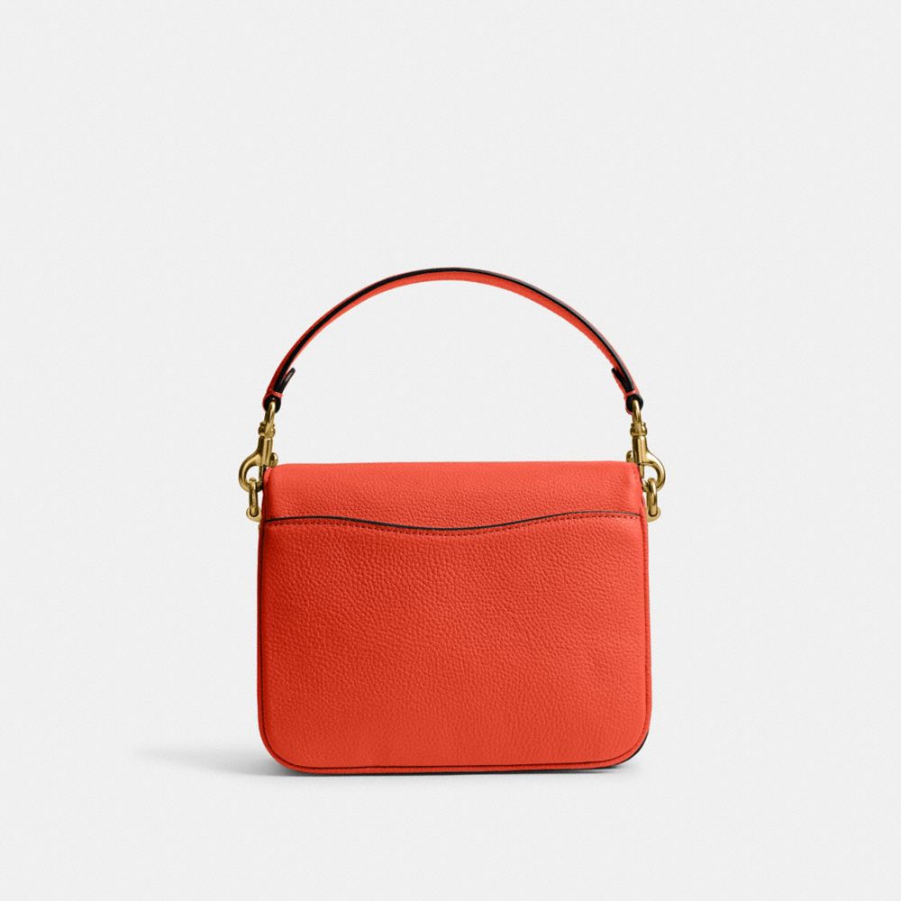 COACH®,Cassie Crossbody Bag 19,Leather,Crossbody,Metal,Logo,Silver Metal,Casual,,Back View