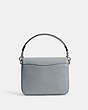 COACH®,CASSIE CROSSBODY BAG 19,Leather,Medium,Silver/Grey Blue,Back View